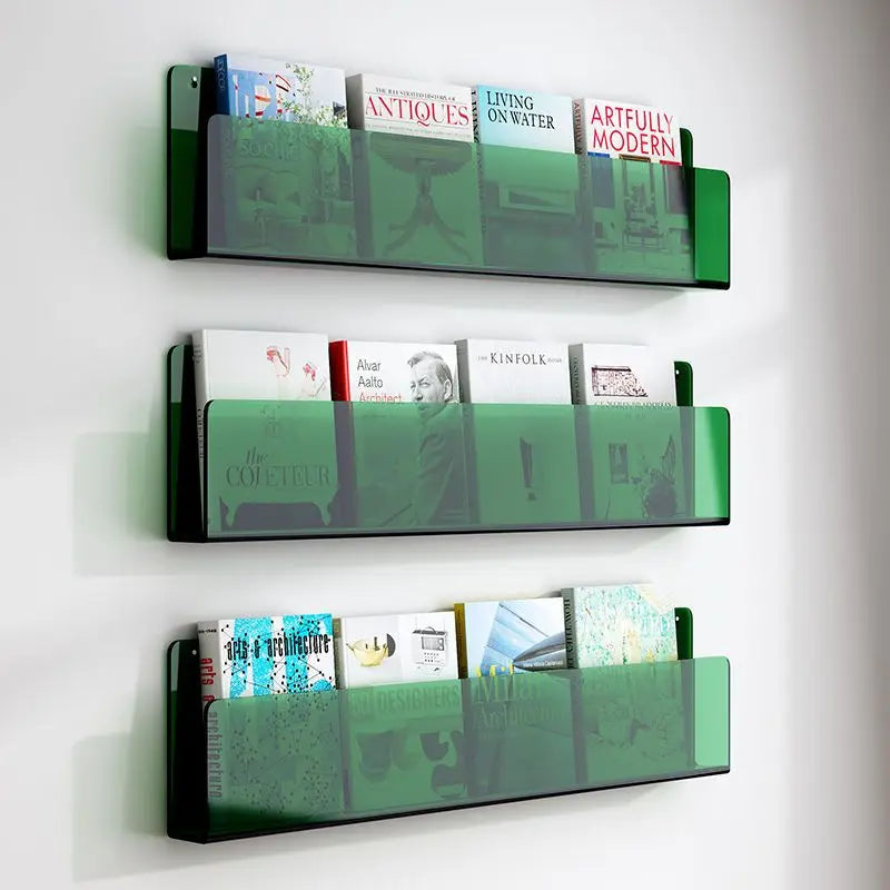 porte-revues mural en acrylique pour brochures et dossiers - vue 10 sur 17