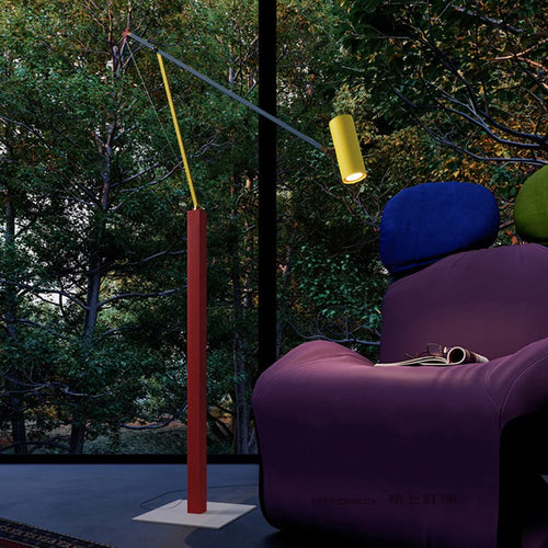 Lampadaire ajustable coloré ludique - vue 4 sur 8