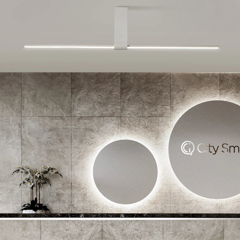 lampes de plafond minimalistes longues pour divers espaces - vue 4 sur 12