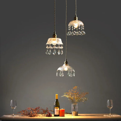 lustre nordique en cristal pour bar et restaurant - vue 4 sur 10
