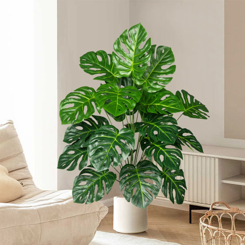 arbre monstera artificiel pour décoration de jardin et bureau - vue 3 sur 9
