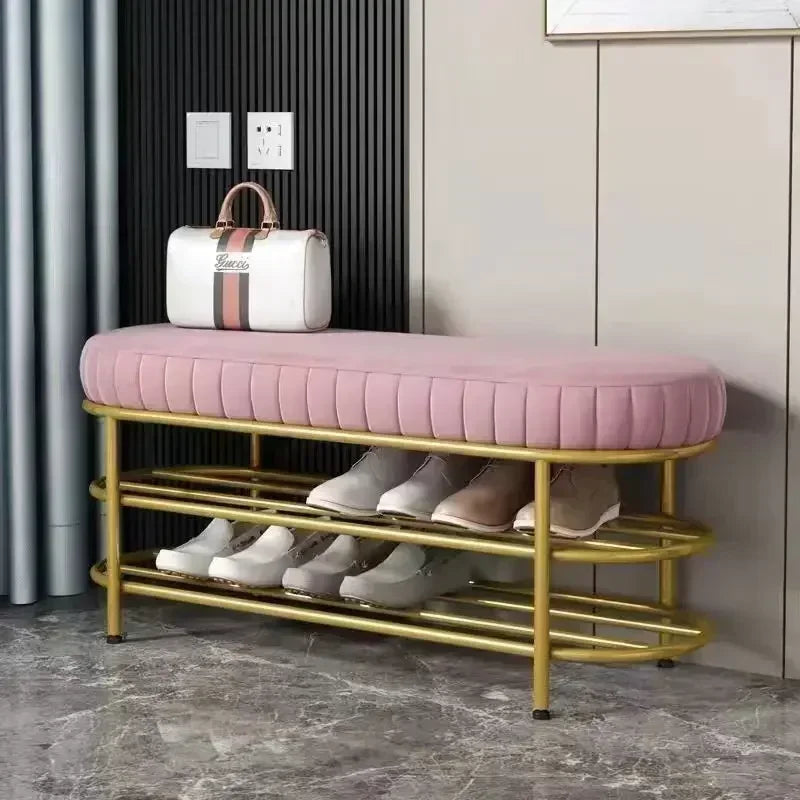 tabouret design pour entrée et rangement chaussures - vue 6 sur 7