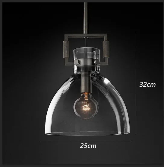 suspension en verre rétro américain style luxe décoratif - vue 18 sur 18