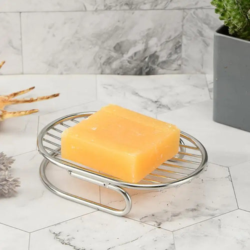 porte-savon en acier inoxydable avec égouttoir élégant et pratique - vue 2 sur 6