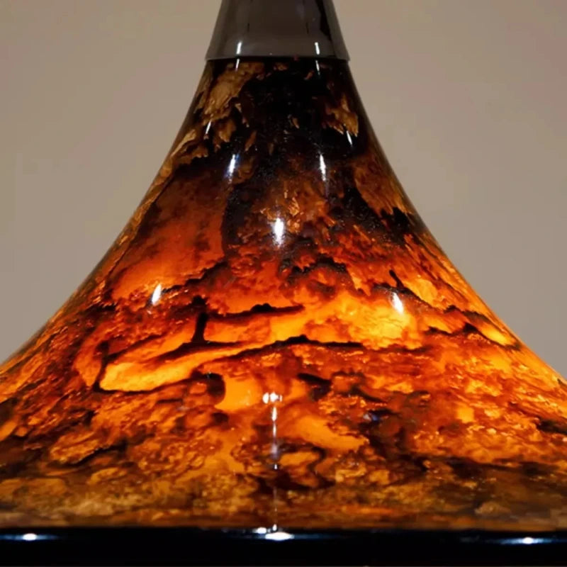lustre en lave style médiéval pour décoration intérieure moderne - vue 4 sur 8