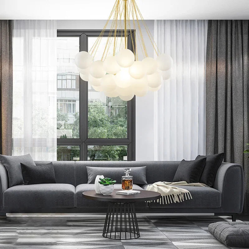 lustre moderne en verre pour une décoration élégante à la maison - vue 6 sur 10