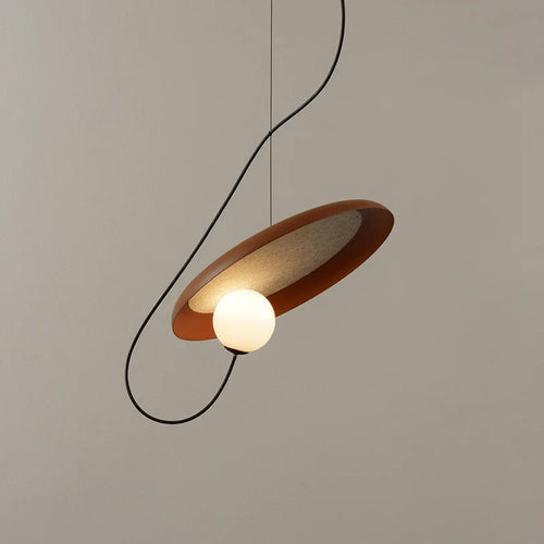 suspension led 3d design avec boule mobile et cordon ajustable - vue 3 sur 18