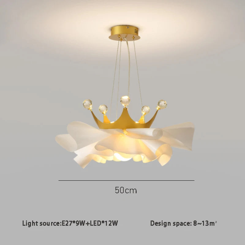 lustre moderne en cristal pour décoration romantique et chaleureuse - vue 8 sur 8