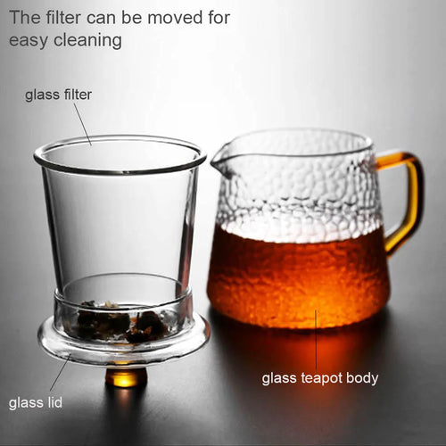 Théière japonaise verre borosilicate avec infuseur intégré - vue 7 sur 7