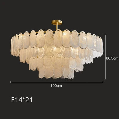 lustre suspendu en verre nuage design créatif postmoderne unique - vue 17 sur 18