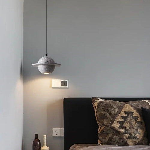 2024  New Hot Sale Resin Planet Pendant Lamp For Living Dining Room Restaurant Store Suspension Indoor Lighting Decor Luminaire - vue 6 sur 16
