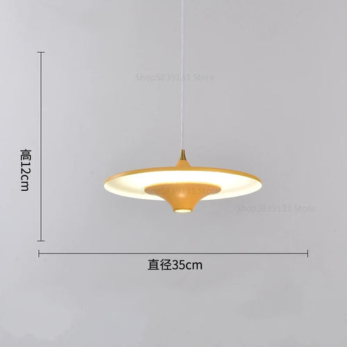 suspension led modernes simples et créatives nordiques - vue 12 sur 14