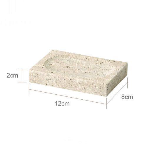 ensemble d'accessoires en marbre naturel pour salle de bain - vue 24 sur 30