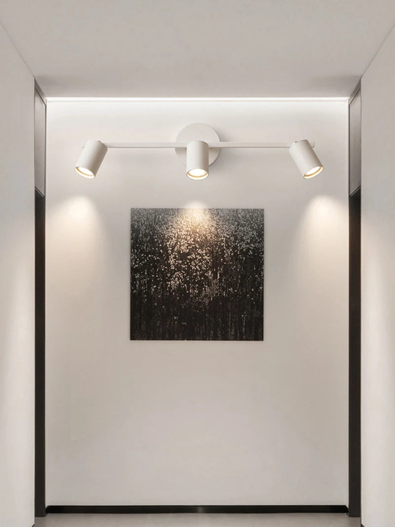 applique murale led moderne à 3 têtes éclairage intérieur polyvalent - vue 6 sur 10