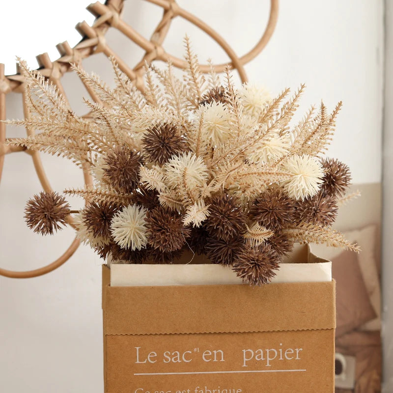 lot de boules de fleurs artificielles pour décoration et bricolage - vue 3 sur 9