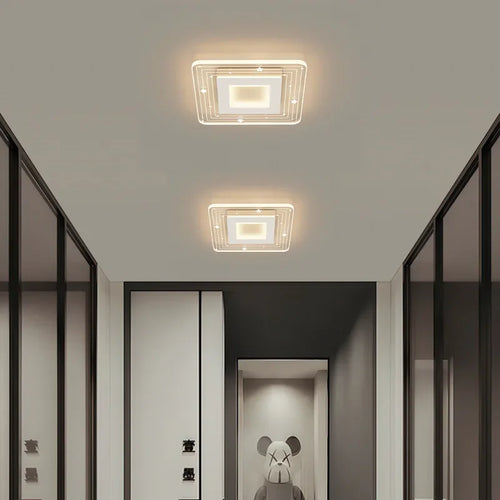 plafonnier led moderne pour éclairage intérieur design élégant - vue 2 sur 10