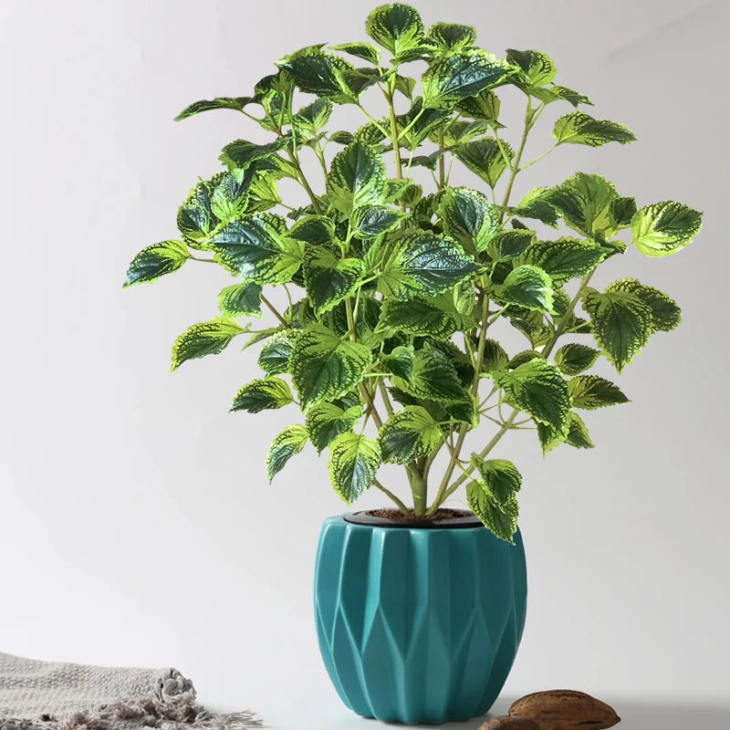 plantes artificielles d'eucalyptus et menthe tropicale pour décoration intérieur - vue 8 sur 8