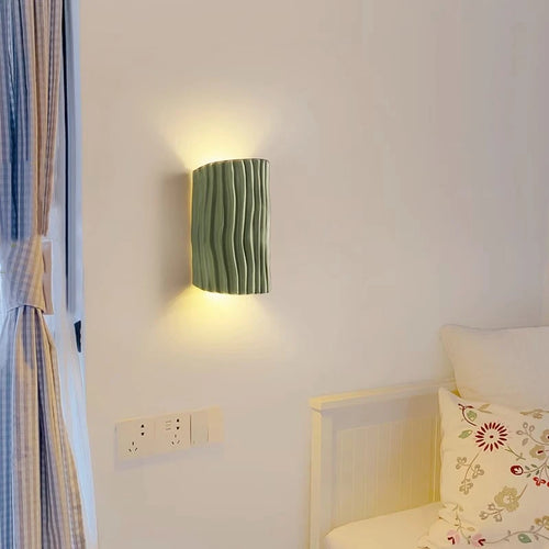 Bedroom bedside wall light, cream style living room background wall decoration light, corridor corridor atmosphere LED light - vue 4 sur 10