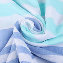 serviette de plage turque coton rayures pompons légère