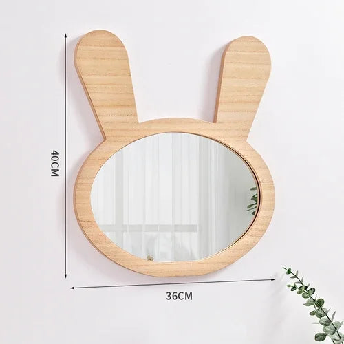 miroirs décoratifs mignons pour enfants en bois à suspendre - vue 8 sur 13