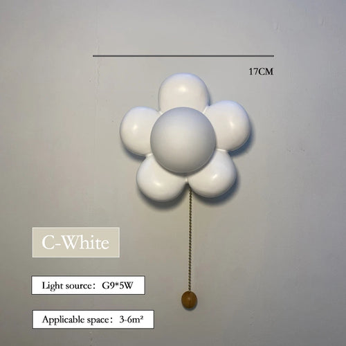 lustre moderne à pétales pour chambre d'enfant - vue 13 sur 17