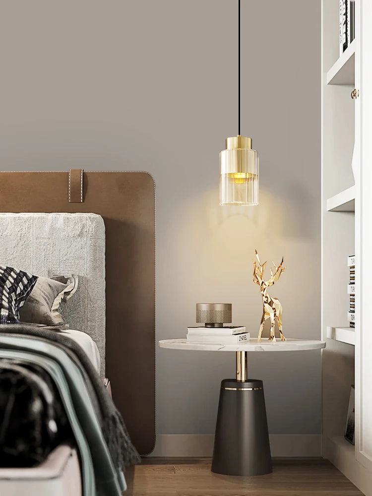 suspension moderne en cuivre pour décoration intérieure élégante - vue 3 sur 8