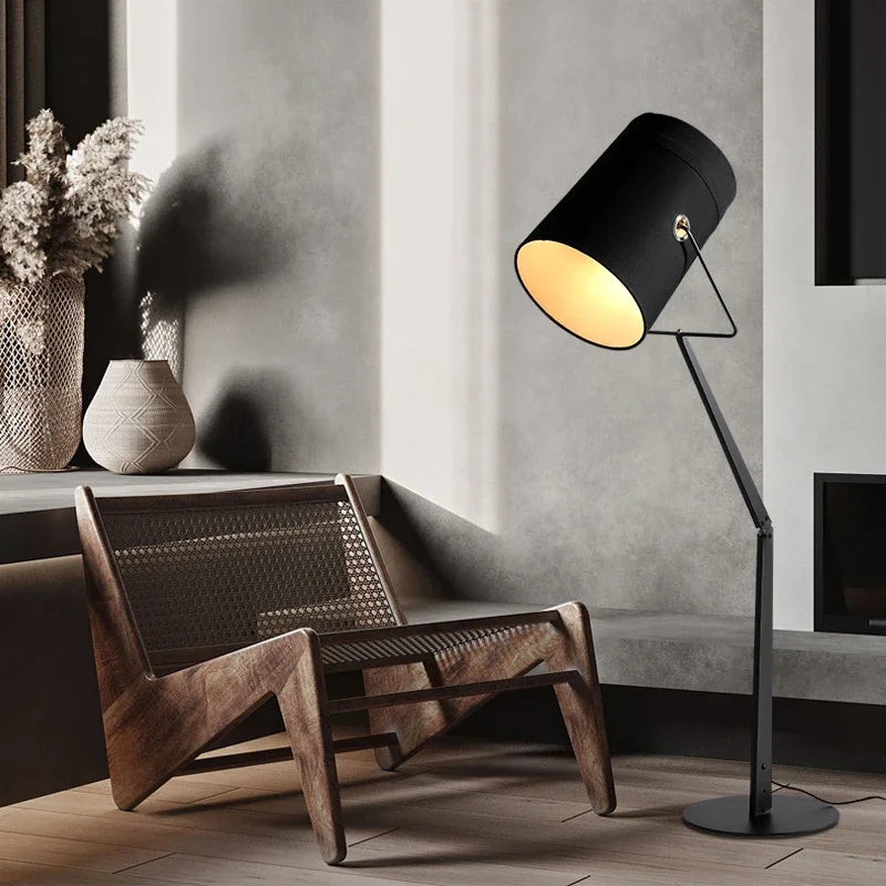 lampadaire led rotatif au design italien moderne - vue 3 sur 8