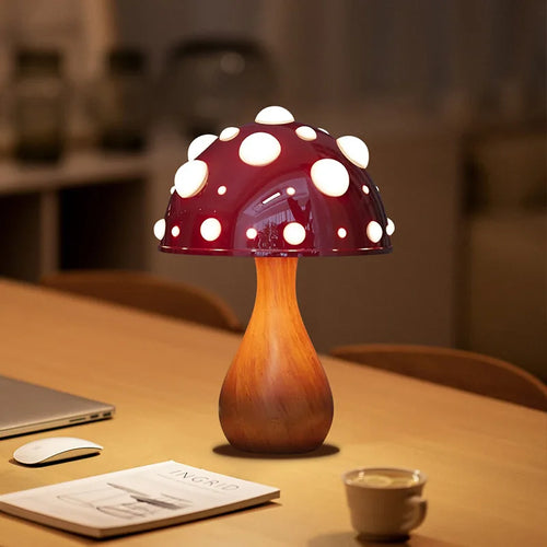 Lampe champignon Amanita tricolore LED USB - vue 5 sur 8