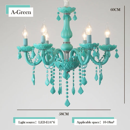 lustre en cristal pour une chambre de petite fille - vue 9 sur 12
