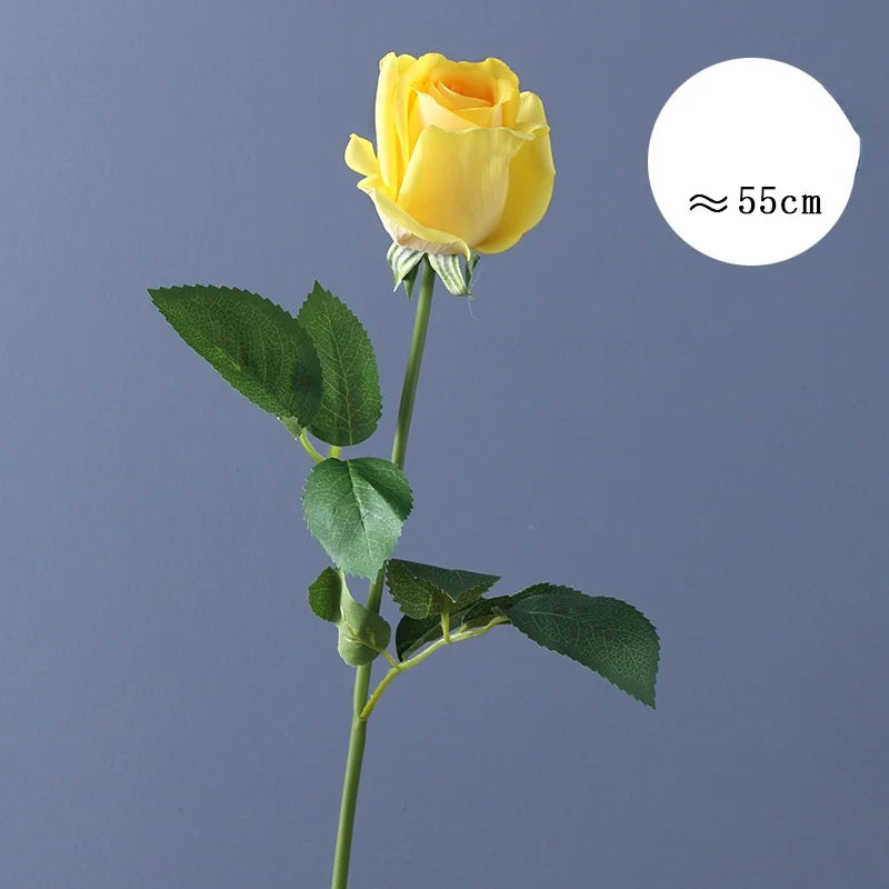 fleur de rose artificielle en latex pour mariage décoration et événements - vue 10 sur 14