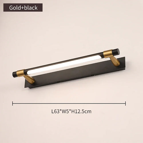 applique led moderne en cuivre pour miroir avant - vue 10 sur 15