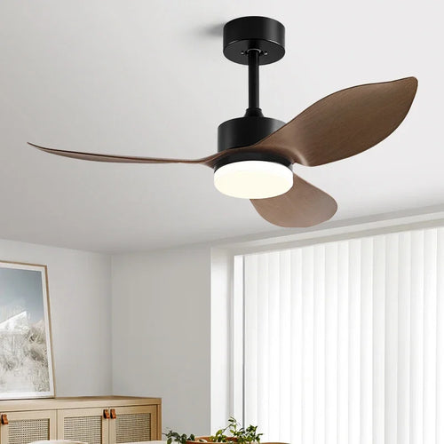 plafonnier moderne avec télécommande pour ventilateur et lumière - vue 2 sur 11