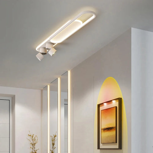 plafonnier mural moderne minimaliste pour balcon long - vue 5 sur 14
