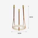 lustre circulaire en marbre led de luxe suspendu
