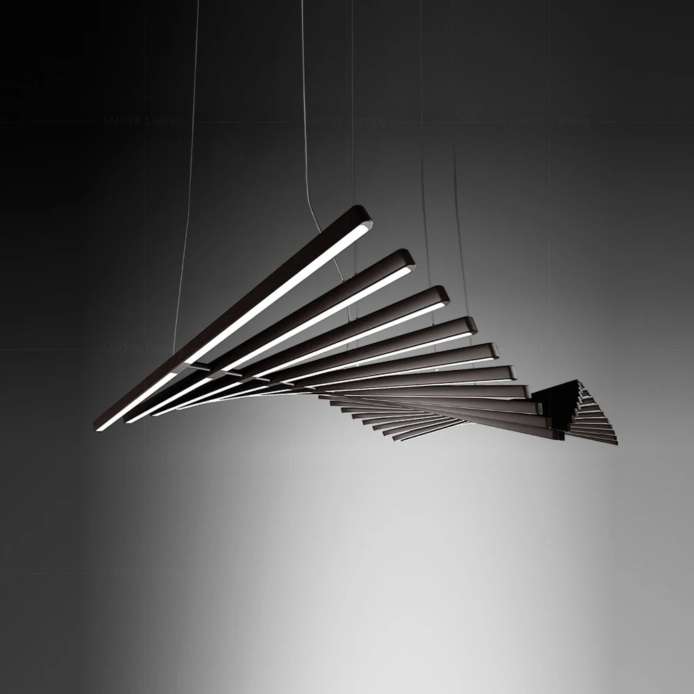 lustre led luxe suspension longue bande pour bricolage - vue 4 sur 11