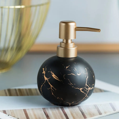 distributeur de savon en céramique moderne pour salle de bain - vue 10 sur 11