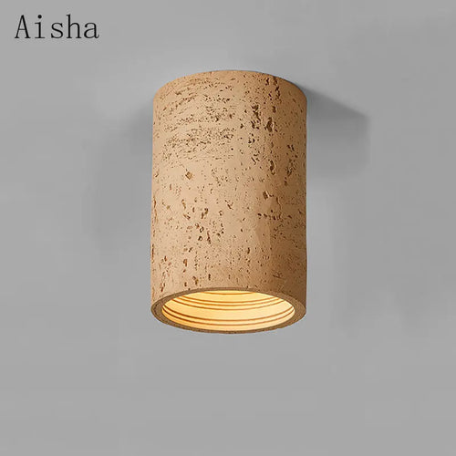 Spot Wabi-sabi résine LED nordique salon couloir pour la maison salon cuisine Downlight décoration - vue 5 sur 16