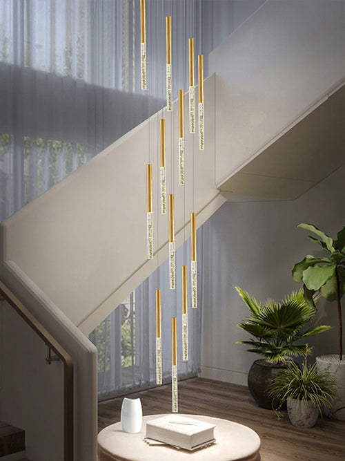 lustre en cristal moderne pour éclairage intérieur minimaliste - vue 6 sur 15