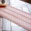 Chemin de table brodé style français franges déco