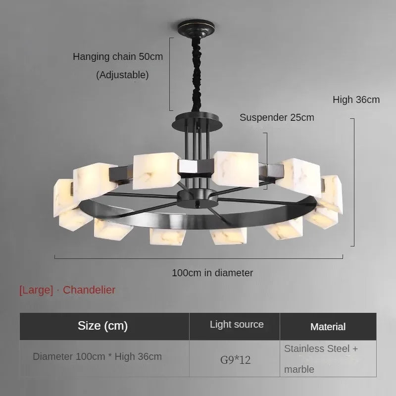 suspension moderne en marbre espagnol pour intérieur élégant - vue 10 sur 10