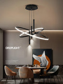 lustre rond moderne pour éclairage intérieur décoratif