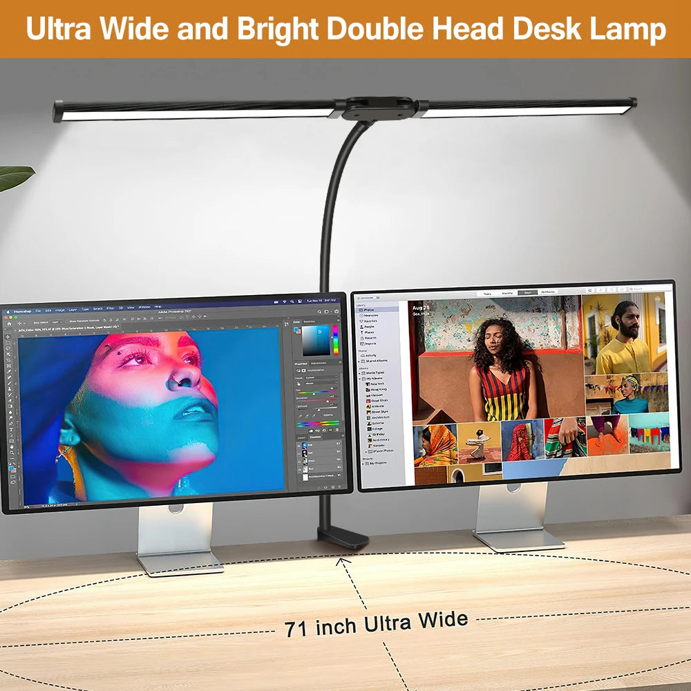 Lampes de bureau Led à Double tête - vue 6 sur 7