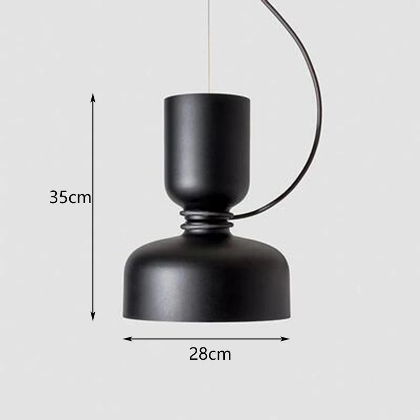 Nordique LED Moderne Danois Designer Art Créatif Restaurant Suspension En Fer Forgé Abat-Jour Bar Café Cuisine Suspension Lampe - vue 9 sur 17