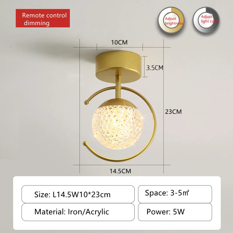 plafonnier led acrylique éclairage luxe intérieur gradation continue