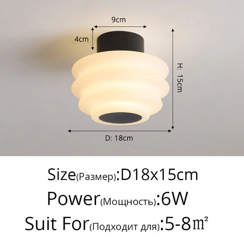 lustre nordique créatif à tête unique moderne - vue 13 sur 12