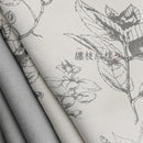 Rideau style chinois floral occultant pour salon chambre