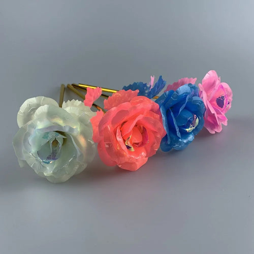 branche de rose lumineuse cadeau pour la saint valentin ou fête des mères - vue 3 sur 9