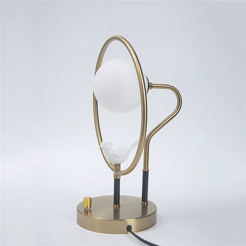 lampadaire décoratif nordique en verre design moderne avec ampoules incluses - vue 6 sur 7