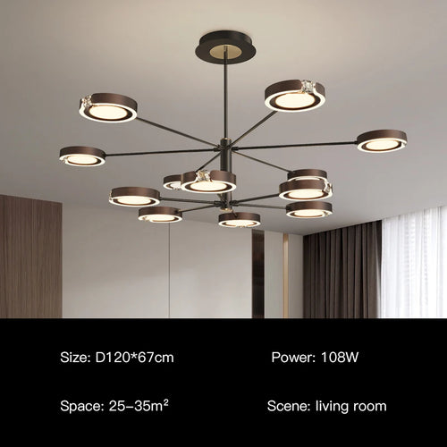 suspension led moderne au design minimaliste élégant pour intérieur - vue 12 sur 18