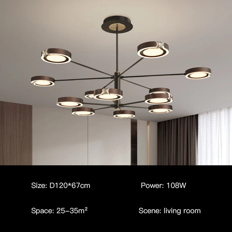 suspension led moderne au design minimaliste élégant pour intérieur - vue 11 sur 18